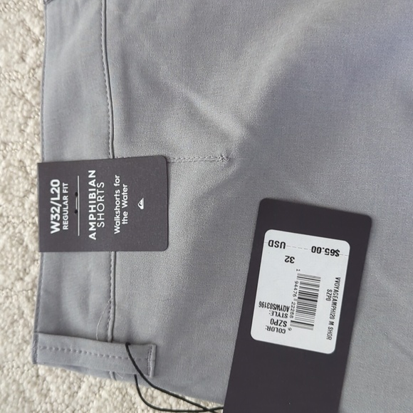 Quicksilver Amphibian Shorts Gray W32/L20 - Picture 3 of 5